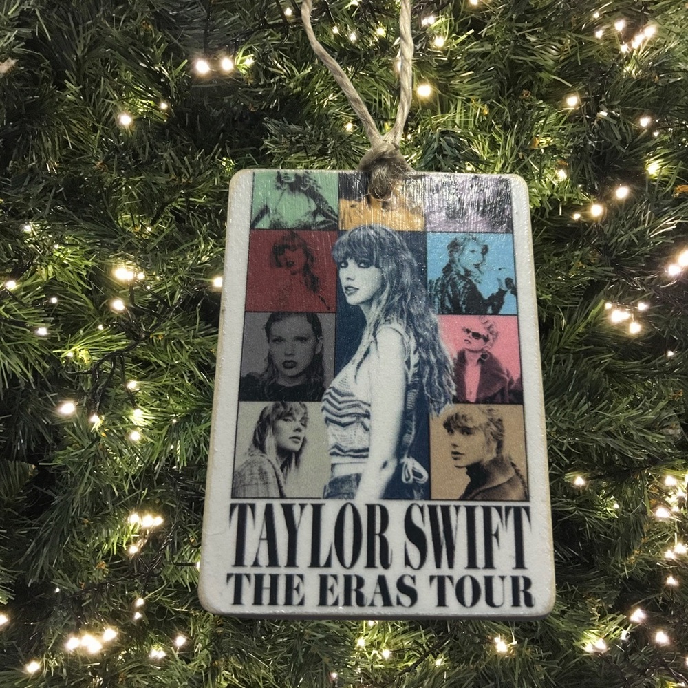 Taylor Swift Eras Tour Holiday Christmas Tree Ornament keepsake 3.5”x2.5” gift